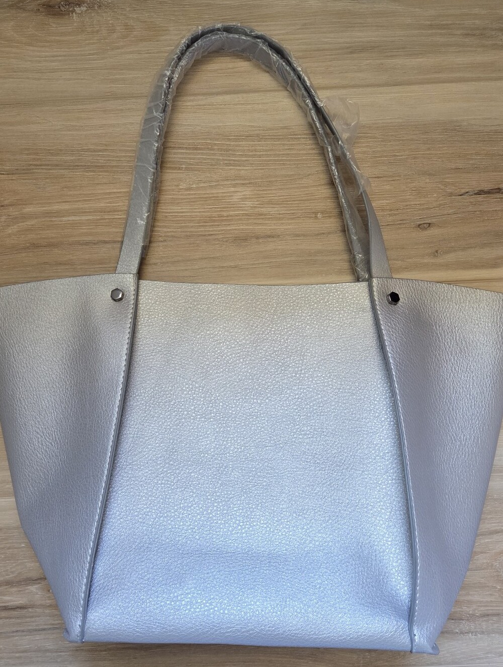 Neiman Marcus Silver Tote Bag